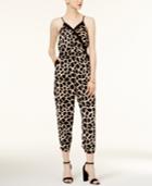 Bar Iii Giraffe-print Jumpsuit, Only At Macy's