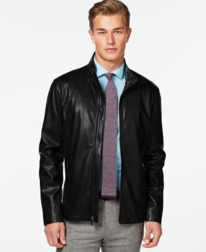 Ryan Seacrest Faux Leather Lightweight Moto Jacket