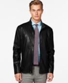 Ryan Seacrest Faux Leather Lightweight Moto Jacket