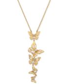 Kate Spade New York Gold-tone Butterfly Lariat Necklace, 17 + 3 Extender
