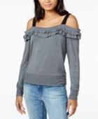 Maison Jules Off-the-shoulder Ruffled Top, Created For Macy's