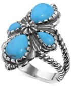 American West Turquoise Cluster Ring (3-9/10 Ct. T.w.) In Sterling Silver