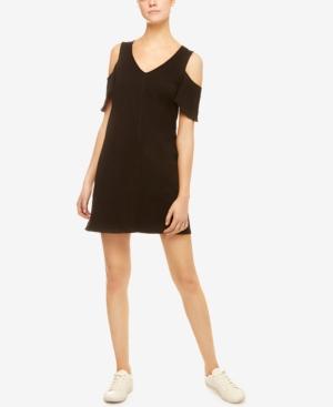 Sanctuary Jolene Cotton Cold-shoulder Dress