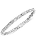 Diamond Baguette Link Bracelet (2-7/8 Ct. T.w.) In 14k White Gold