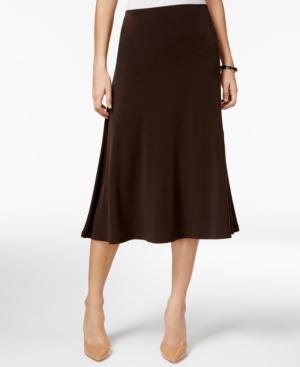 Jm Collection Diagonal-seam Midi Skirt, Only At Macy's