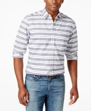 Club Room Holborn Striped Button-front Shirt, Only At Macy's