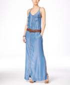 Inc International Concepts Belted Chambray Maxi Dress, Only At Macy's