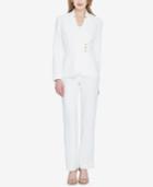 Tahari Asl Star-neck Asymmetrical Pantsuit