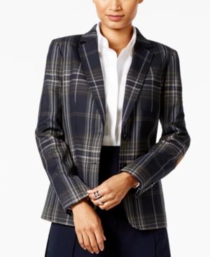 Tommy Hilfiger Plaid Two-button Blazer