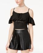 Shift Juniors' Cold-shoulder Crop Top, Created For Macy's