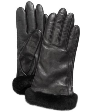 Ugg Carry Forward Classic Leather Touchscreen Gloves
