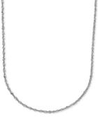 20 Italian Gold Perfectina Chain Necklace In 14k White Gold