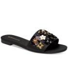 Bcbgeneration Garnet Embellished Flat Slide Sandals Women's Shoes