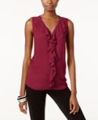 Inc International Concepts Ruffled Tank Top, Only At Macy's