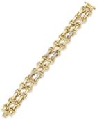 Diamond Link Bracelet (3/4 Ct. T.w.) In 14k Gold-plated Sterling Silver