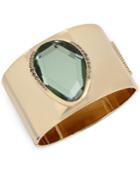 Kenneth Cole New York Gold-tone Polished Large Stone Bangle Bracelet