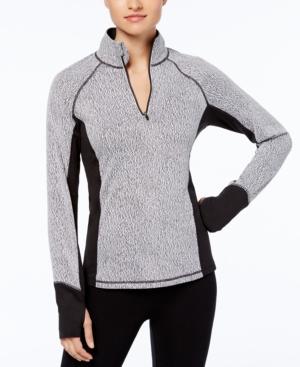 Ideology Brushed Heathered Performance Half-zip Jacket, Created For Macy's