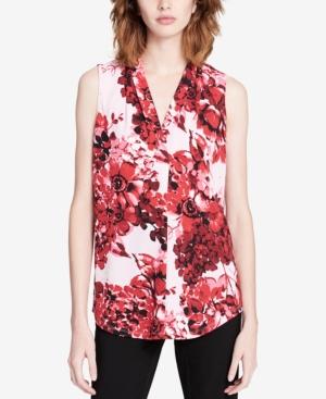 Calvin Klein Floral-print Sleeveless Top