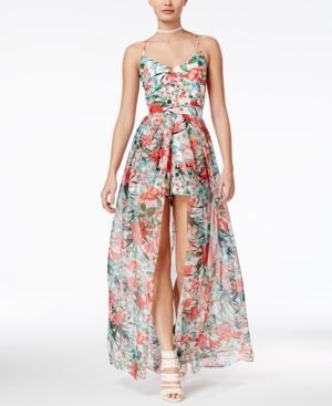 Xoxo Juniors' Maxi-overlay Romper