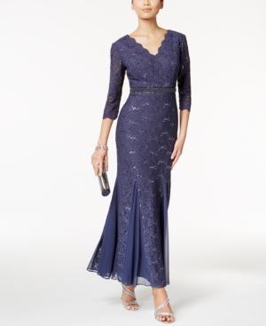 Alex Evenings Petite Embellished Lace Mermaid Gown