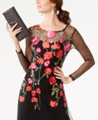 Inc International Concepts Embroidered Mesh Maxi Dress, Created For Macy's