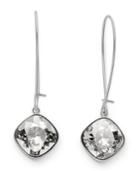 Swarovski Earrings, Rhodium-plated Crystal Drop Earrings