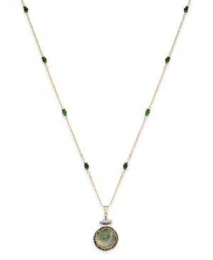Paul & Pitu Naturally 14k Gold-plated Multi-stone Pendant Necklace