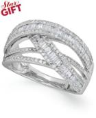 Classique By Effy Diamond Crossover Ring (1 Ct. T.w.) In 14k White Gold