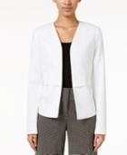 Alfani Petite Collarless Open-front Blazer, Only At Macy's