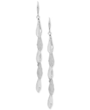 Robert Lee Morris Soho Silver-tone Linear Drop Earrings