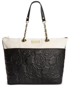 Betsey Johnson Quilted Rose Tote