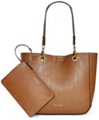 Calvin Klein Distressed Reversible Tote With Pouch
