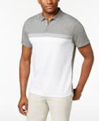 Alfani Men's Stretch Cavalry Colorblocked Polo, Only At Macy's