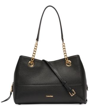 Calvin Klein Marie Leather Medium Satchel