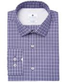 Ryan Seacrest Distinction Men's Slim-fit Stretch Non-iron Performance Check Dress Shirt, Created For Macy's