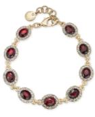 Charter Club Gold-tone Pave & Stone Link Bracelet, Created For Macy's