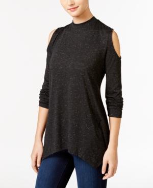 Style & Co. Metallic Cold-shoulder Top, Only At Macy's