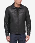 Tommy Hilfiger Men's Faux Leather Bomber Jacket