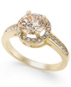 Charter Club Gold-tone Pave Halo Ring, Only At Macy's