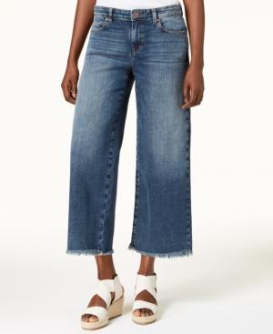 Eileen Fisher Cropped Wide-leg Jeans