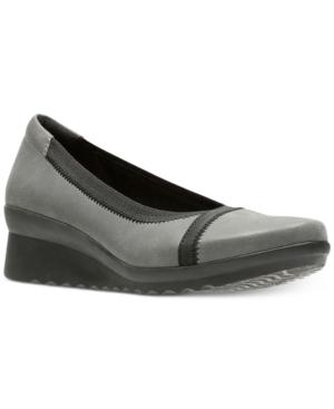 Clarks Collection Women's Cloud Steppers Caddell Dash Wedges Women's Shoes