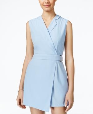 Xoxo Juniors' Surplice Belted Romper