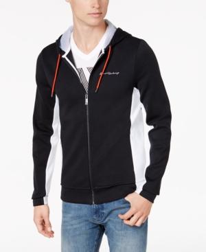 Armani Exchange Men's Colorblocked Zip-front Hoodie