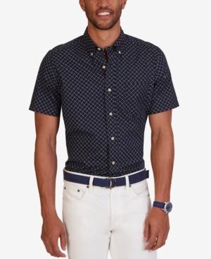 Nautica Men's Geo-print Short-sleeve Shirt