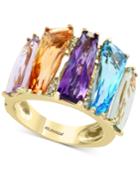 Mosaic By Effy Multi-gemstone (10-1/4 Ct. T.w.) & Diamond Accent Statement Ring In 14k Gold