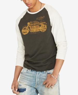 Denim & Supply Ralph Lauren Men's Cotton Graphic Baseball Tee