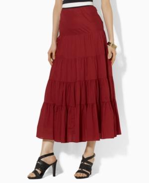Lauren By Ralph Lauren Skirt, Moriah Tiered Ruffled Maxi