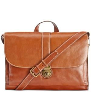 Nash By Patricia Nash Men's Heritage Leather Messenger Bag