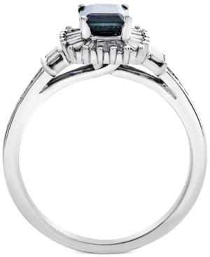 Sapphire (1 Ct. T.w.) & Diamond (1/3 Ct. T.w.) In 14k White Gold