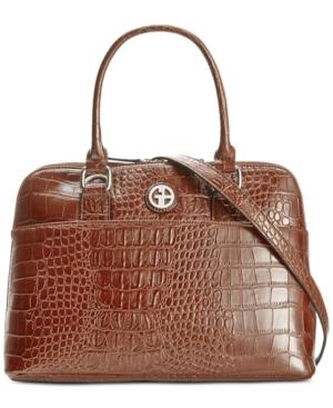 Giani Bernini Croc-embossed Dome Satchel, Created For Macy's